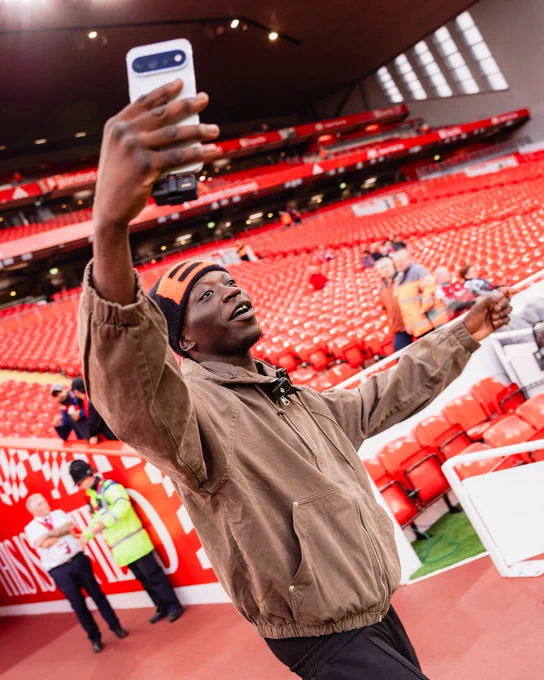 Photography of French rapper Djaksparo at Anfield.